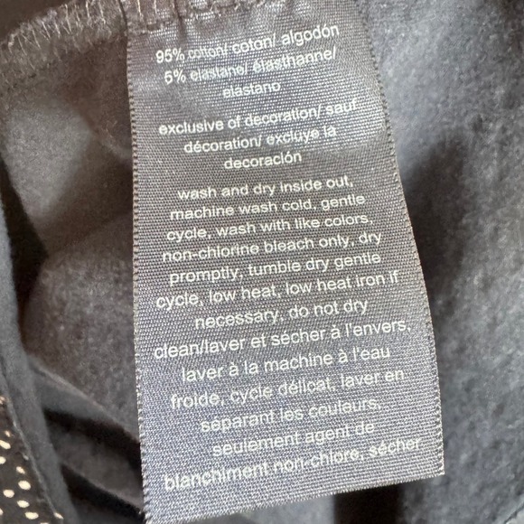 Tommy Hilfiger Navy Blue Polka Dot V-Neck Short Sleeve T-Shirt Dress Beach Large - Picture 6 of 6